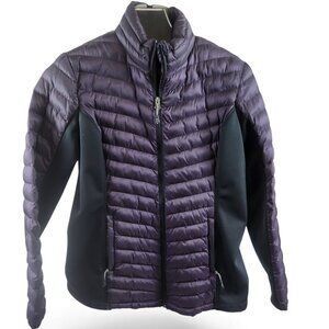 EUC 32 Degrees Women's Plum/ Eggplant and Black Puffer Jacket